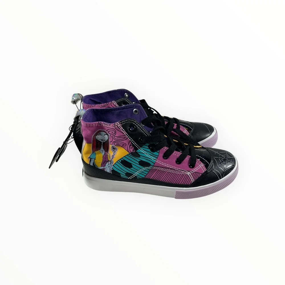 Disney Ground Up Nightmare Before Christmas Sally Patchwork High Top Sneakers